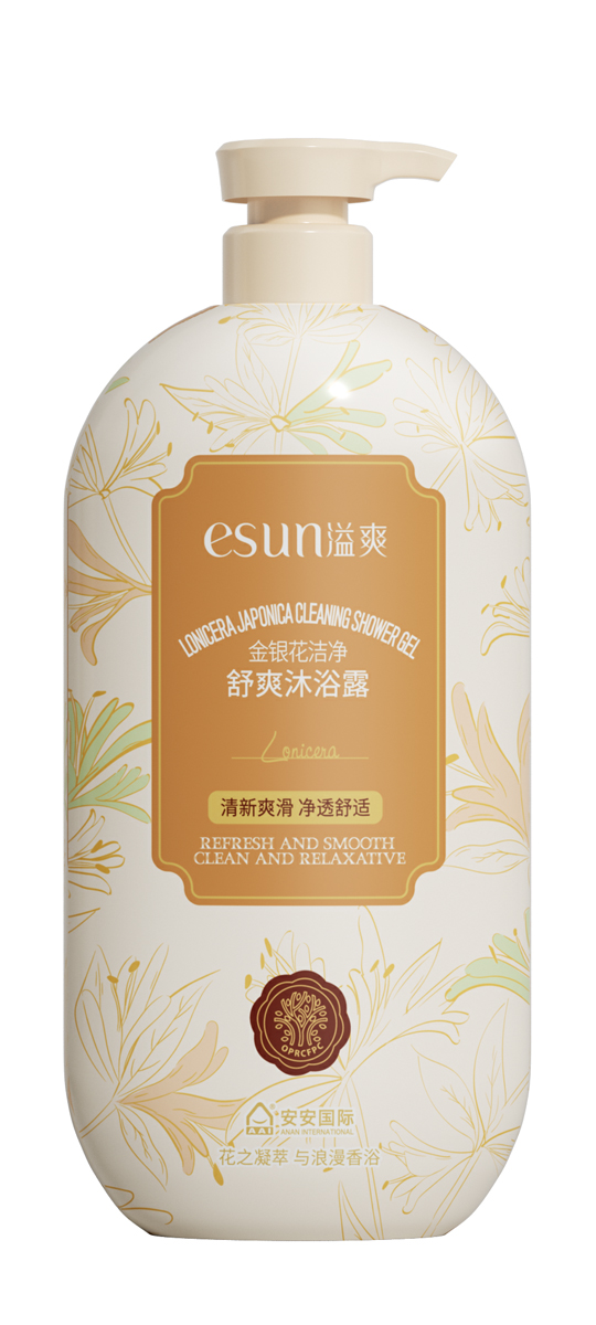 豪门国际国际金银花清洁舒爽沐浴露